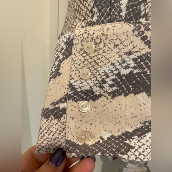 H & M, size L, snake print blouse - Picture 6 of 6